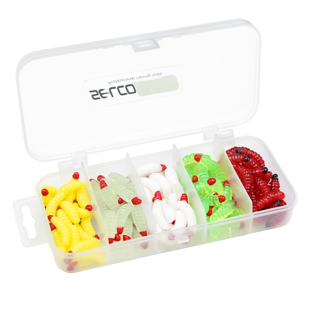 Mini juego de cebo de gusano suave