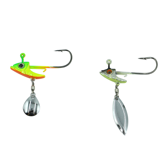 Firros de la cabeza de la plantilla de spinner señuelos