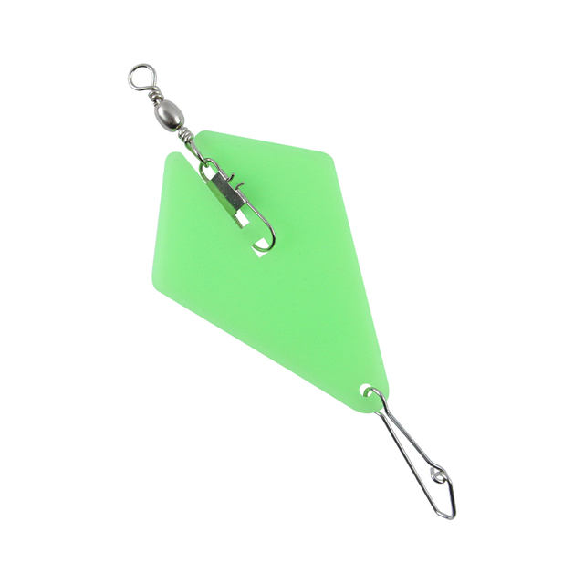 Buceador de pesca verde brillante 75 mm
