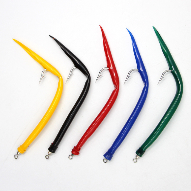 Colorido gancho de jig de anguila