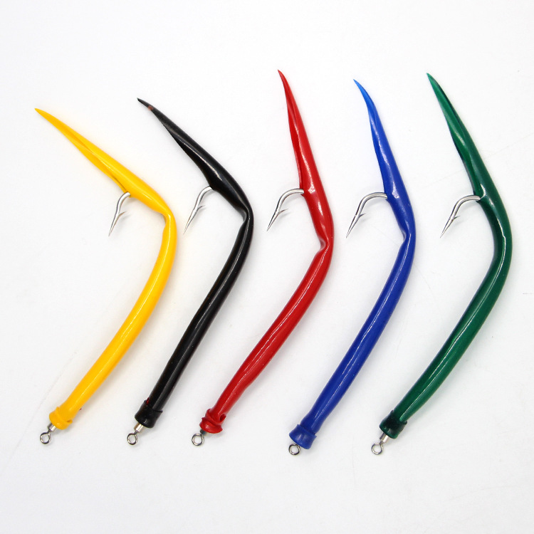 Colorido gancho de jig de anguila