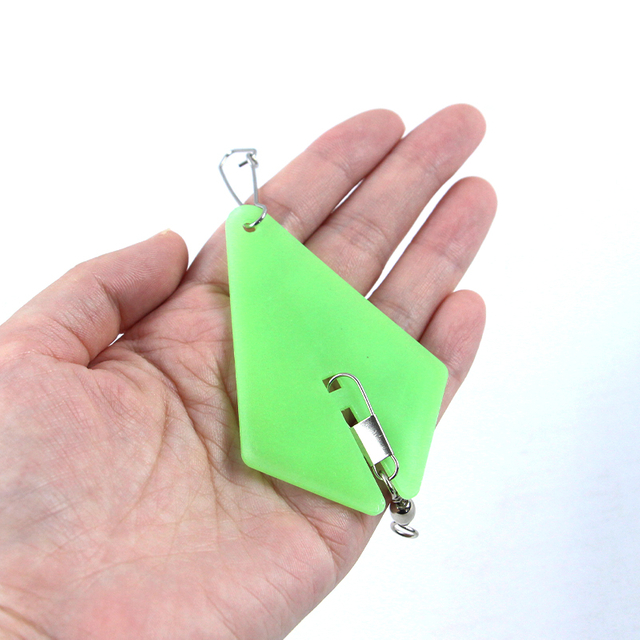 Buceador de pesca verde brillante 75 mm
