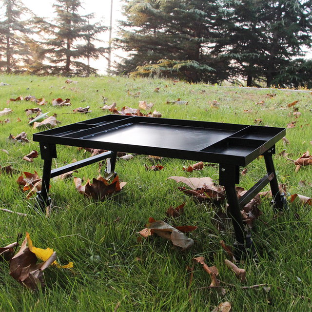 Mesa de bivvy de aluminio plegable