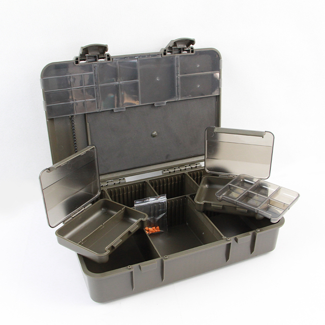 Caja de almacenamiento de tackle de carpas grande