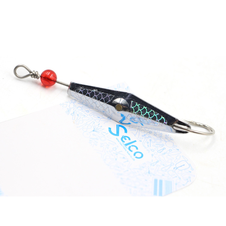 Mini señuelo de pesca en hielo de latón