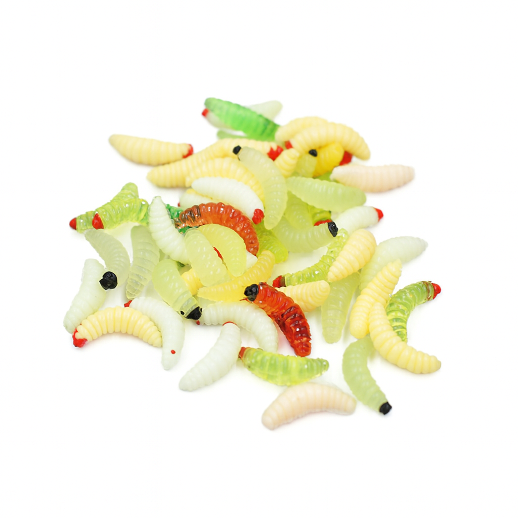 Mini juego de cebo de gusano suave