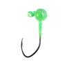 Selco Cabezal de anzuelo de bola redonda sin collar con pintura de discoteca y anzuelo afilado para pesca con señuelo blando en agua dulce