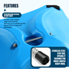 Selco Cinturón de combate ABS de alta resistencia con barra de tope de acero inoxidable y cinturón ajustable de 5 cm para pesca de altura en agua dulce y salada