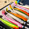 Selco Cabezal de anzuelo de bola redonda sin collar con pintura de discoteca y anzuelo afilado para pesca con señuelo blando en agua dulce