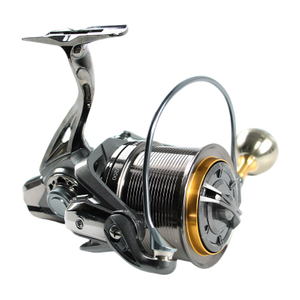 Carrete de pesca giratorio Selco con carrete de acero inoxidable de alta capacidad y rodamientos de bolas 6+1, relación de engranaje 4,8:1 para pesca de altura