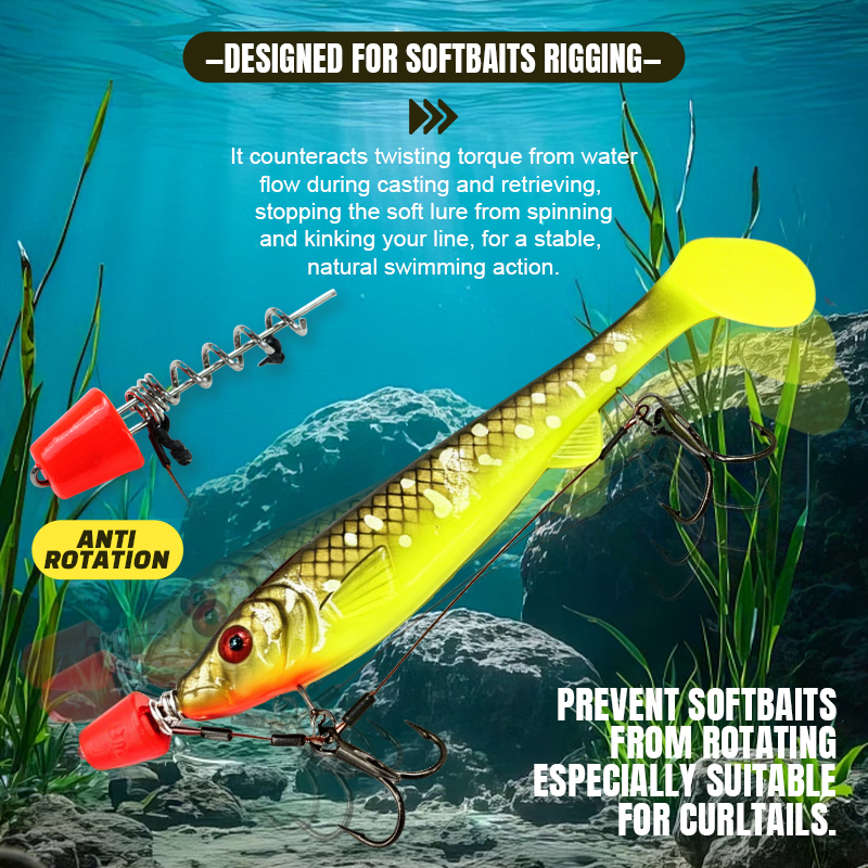 Selco Heavy Duty 304 Acero inoxidable doble anzuelo triple Señuelos de pesca Pike Stinger Rig para pesca de lucio 