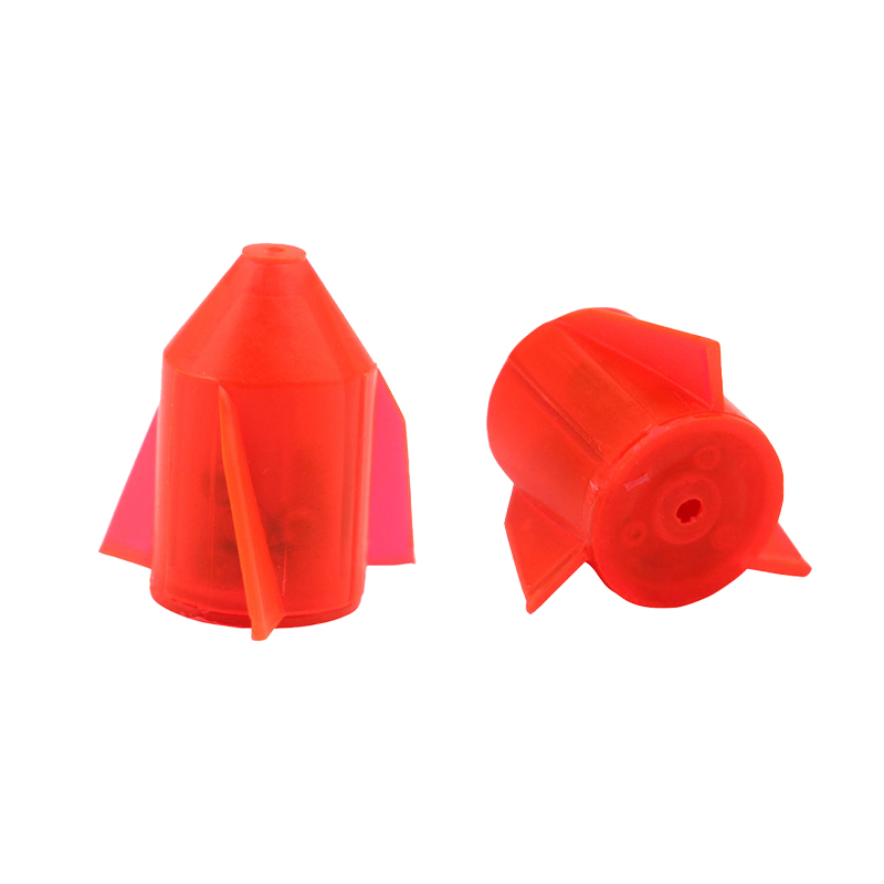 Selco - Sonajeros de plástico con cuentas internas de acero y cola en espiral turbo para pesca en agua dulce y salada