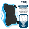 Selco Cinturón de combate ABS de alta resistencia con barra de tope de acero inoxidable y cinturón ajustable de 5 cm para pesca de altura en agua dulce y salada
