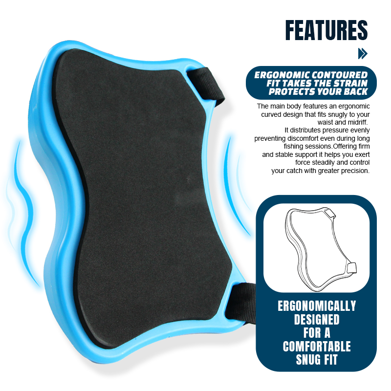 Selco Cinturón de combate ABS de alta resistencia con barra de tope de acero inoxidable y cinturón ajustable de 5 cm para pesca de altura en agua dulce y salada