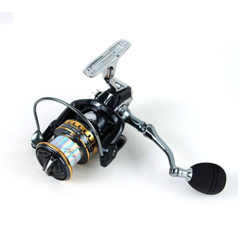 Selco SGR-GL2800 Carrete giratorio con rodamientos 5+1BB, relación de engranaje 4.6:1 y arrastre máximo de 16 kg, carrete de acero inoxidable de alta capacidad para pesca en agua salada y dulce
