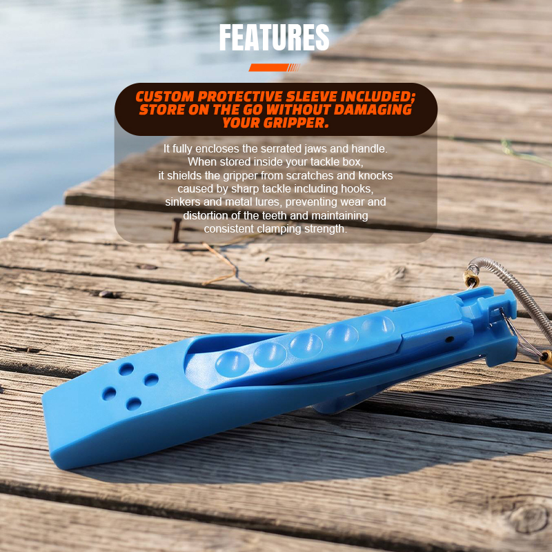 Selco-aparejos de pesca ABS de alta resistencia, pinza biónica para labios de pez con mandíbula dentada para pesca de agua dulce
