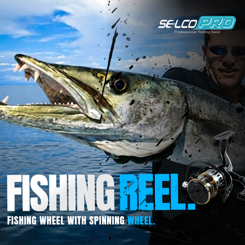 Carrete giratorio Selco SGR-HE1000 con rodamiento 1BB, relación de engranaje 5.2:1 y arrastre máximo de 10 kg, carrete de acero inoxidable de alta capacidad para pesca en agua dulce y salada