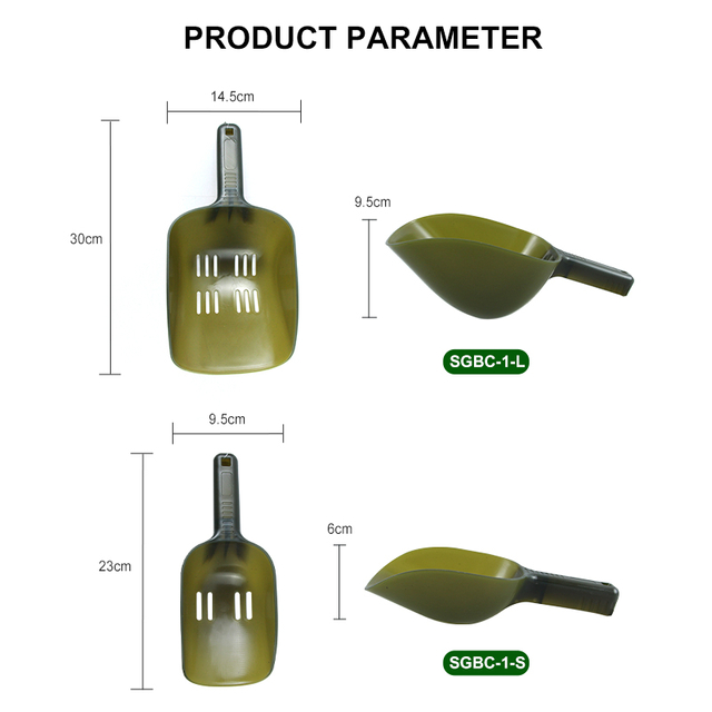 Pala para cebo de pesca de carpa S/L Verde