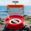 Selco Enrollador de hilo de pesca en el mar de PP de alta densidad con carrete de gran capacidad y orificios de montaje para pesca de caza mayor y pesca en tierra en agua salada