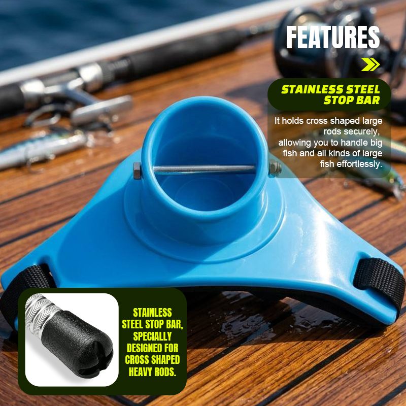 Selco Cinturón de lucha para aparejos de pesca ligero, multicolor, ABS de alta resistencia, 24cm, para pesca en el mar
